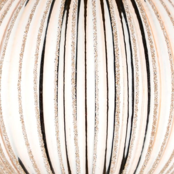 Pallina di Natale in vetro Riflessi di Cometa 8 cm