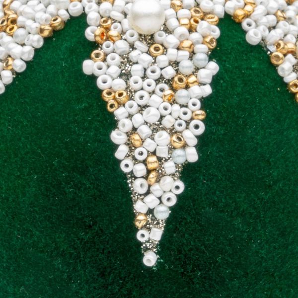 Pallina di Natale in vetro River Pearl Collar 8 cm